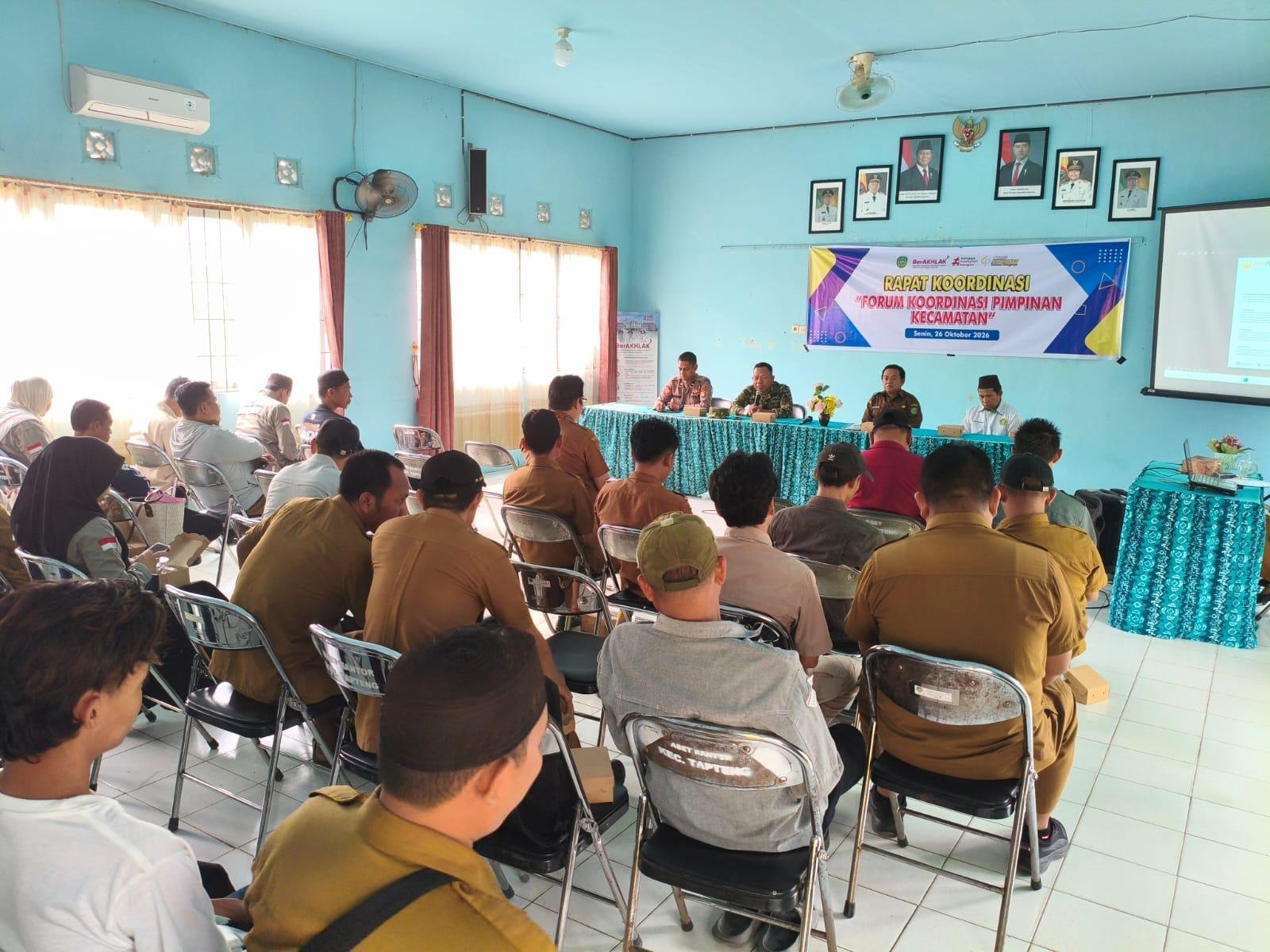 Sinergi Forkopimcam Tapin Tengah Diperkuat, Koramil 1010-02 Turut Hadir