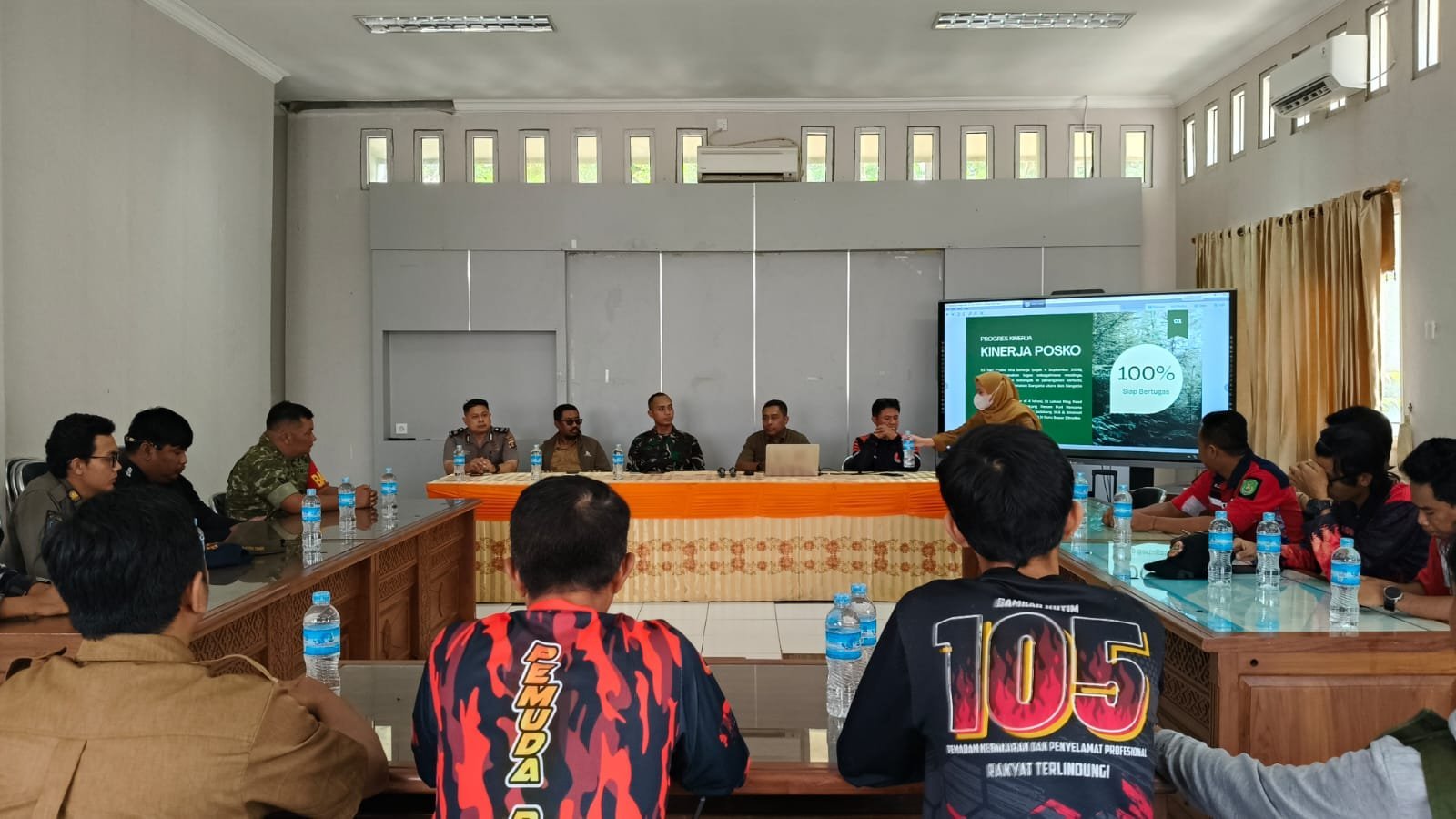 Tim Posko Gabungan Sangatta Utara Gelar Monev, Babinsa Hadir Dukung Koordinasi