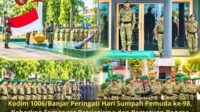 Kodim 1006/Banjar Peringati Hari Sumpah Pemuda ke-98, Kobarkan Semangat Patriotisme dan Persatuan Bangsa Kodim 1006/Banjar Peringati Hari Sumpah Pemuda ke-98, Kobarkan Semangat Patriotisme dan Persatuan Bangsa