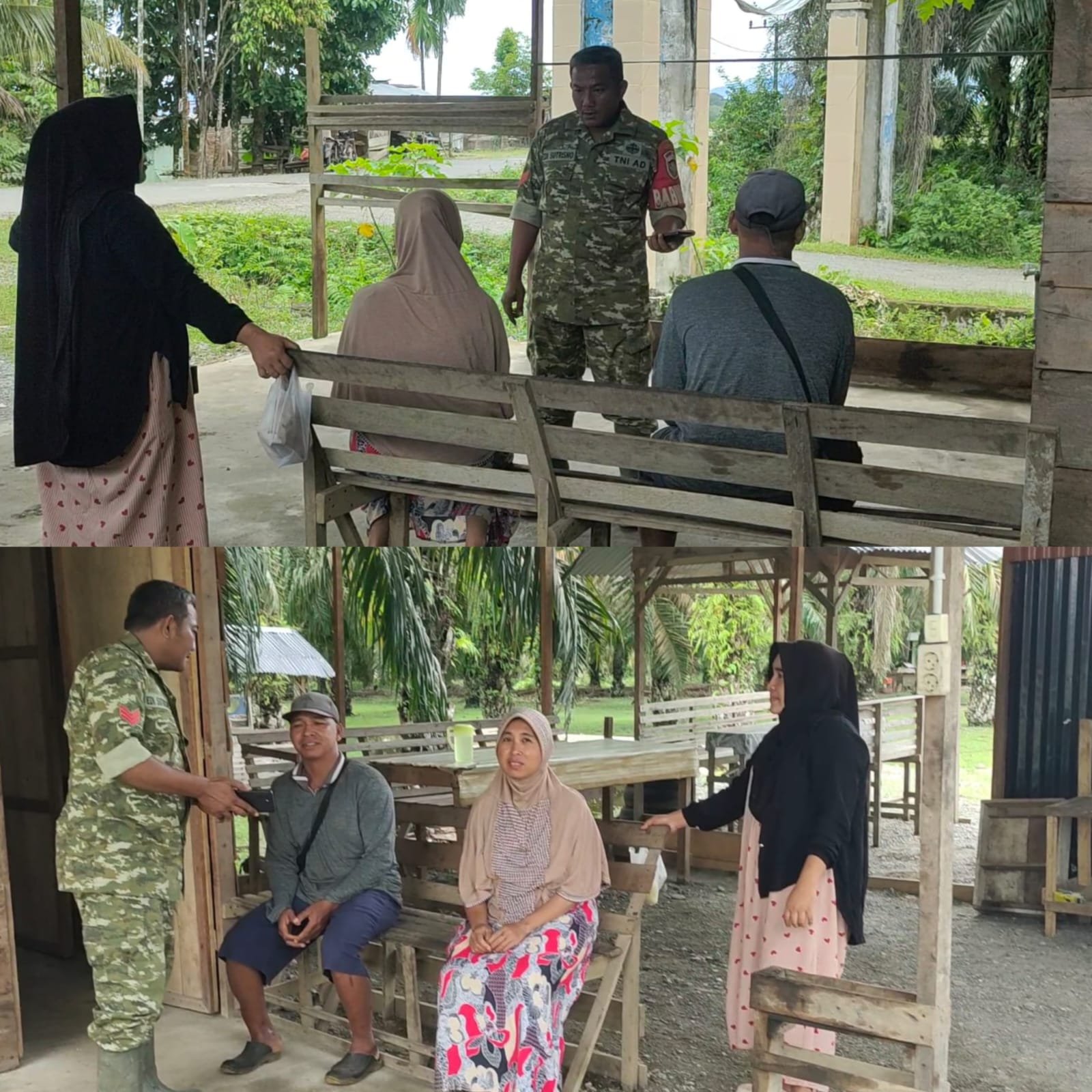 Babinsa Posramil 05/Pante Ceureumen Dorong Kepedulian terhadap Tetangga